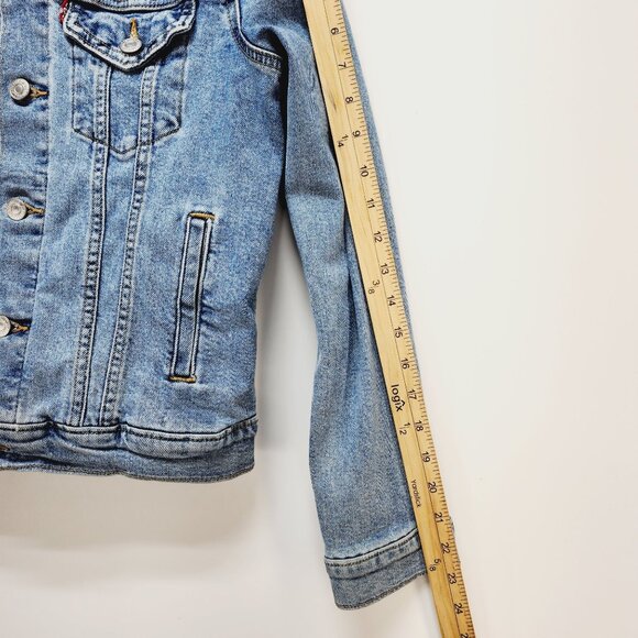 Levis Women’s Classic Denim Trucker Jacket Small S blue - Picture 8 of 11